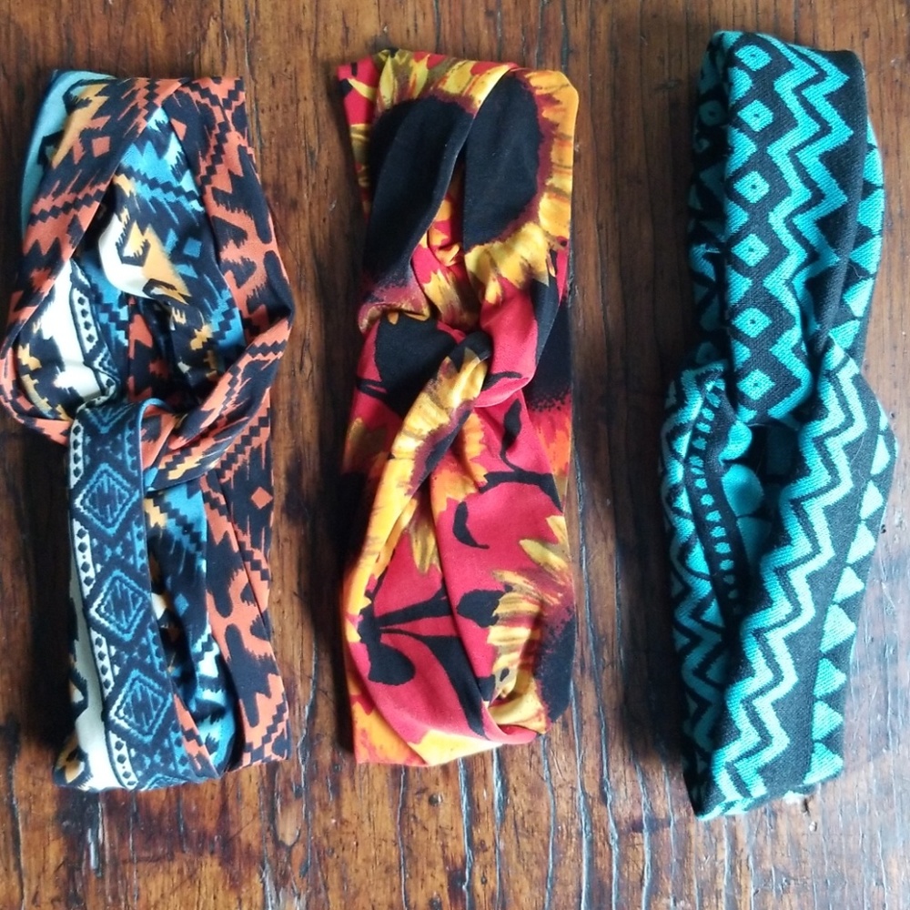 Boho headbands *lot of 3*